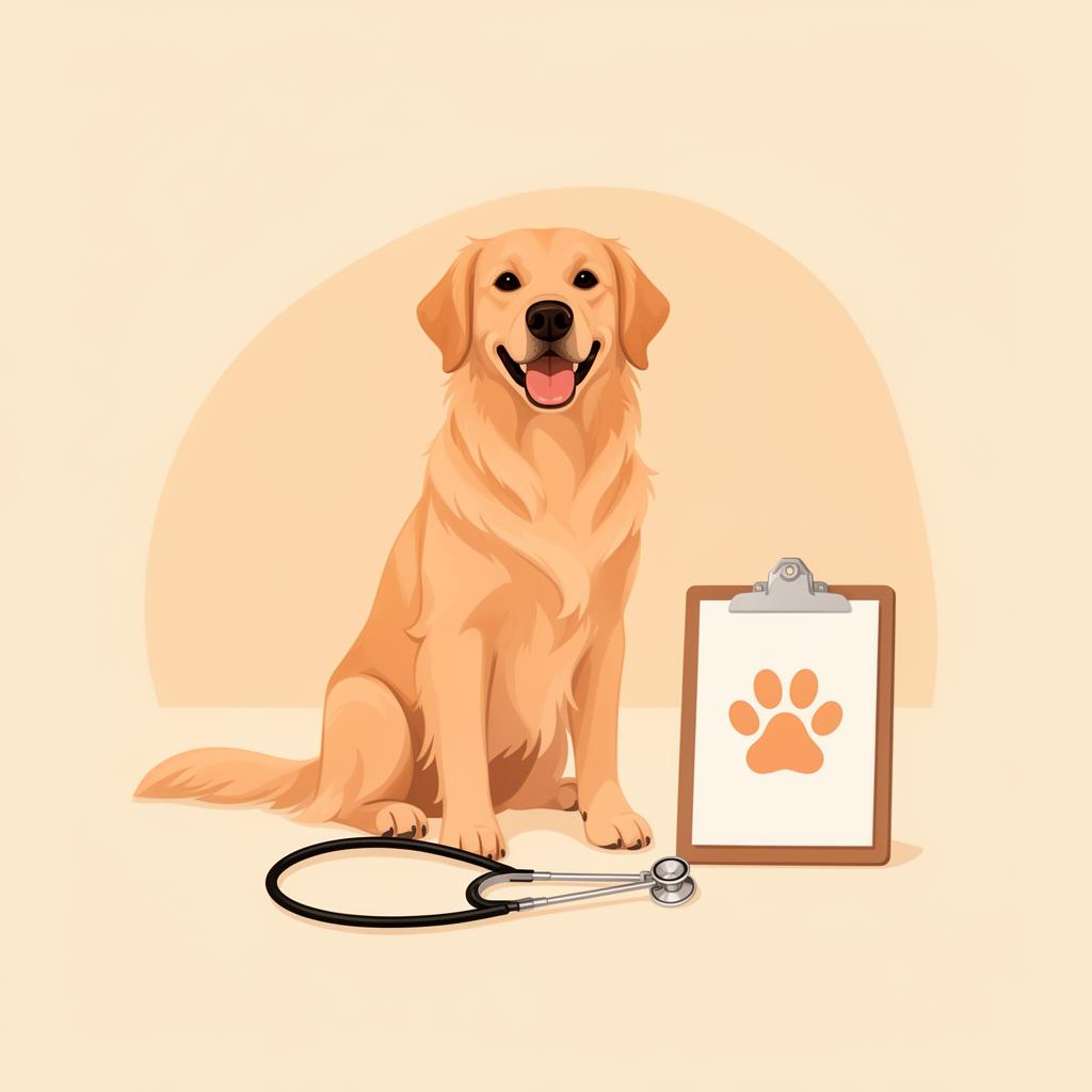 Happy pet at the vet